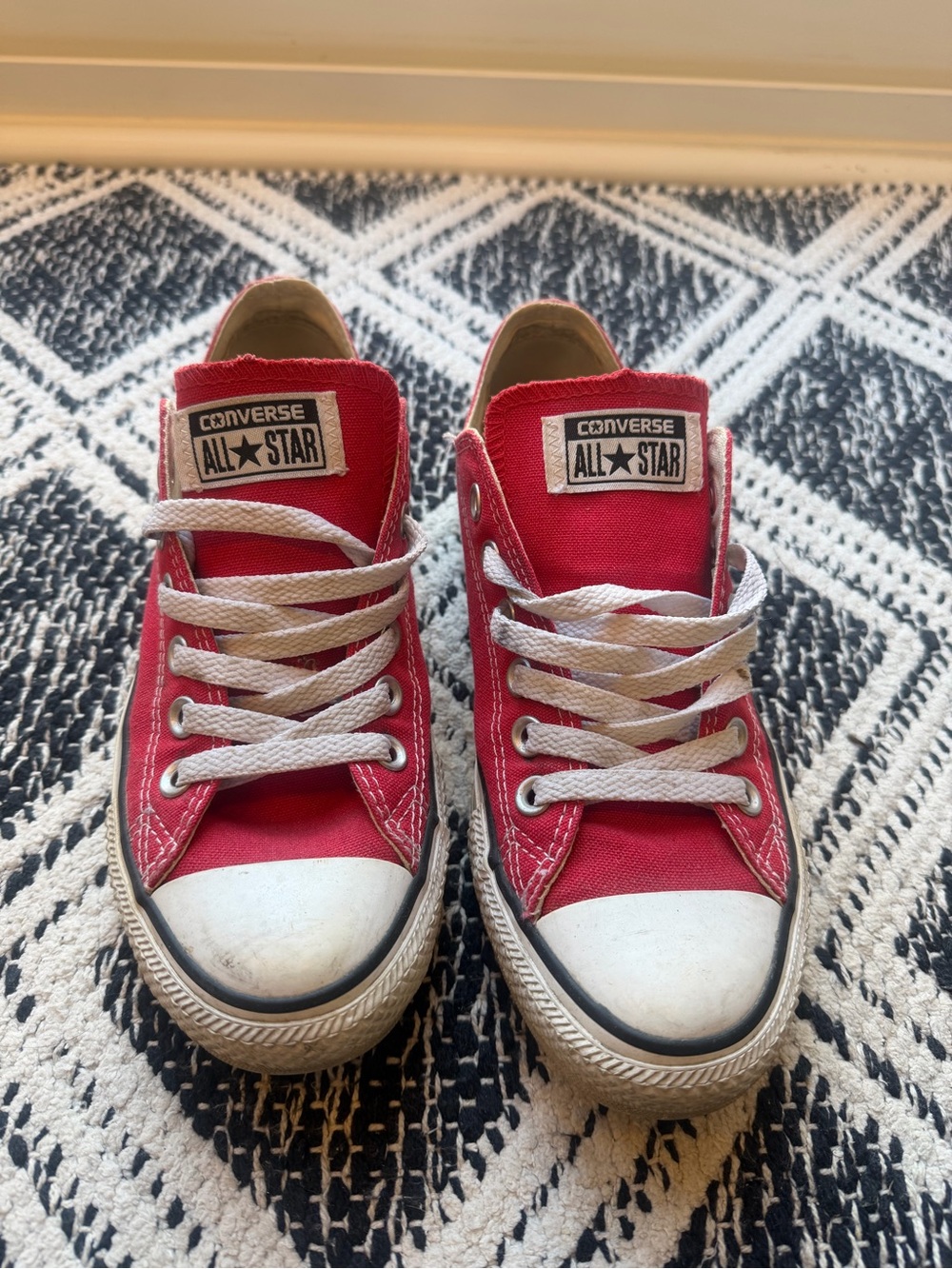 Converse All Star Low Top Sneakers in Red